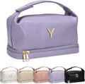 Birthday Gifts, Initial Makeup Bag, Waterproof Double Layer Cosmetic Bag by Vogewood