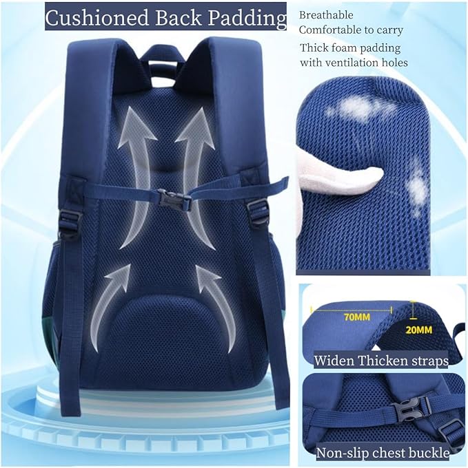 Astronaut-space Backpack for Boys-Girls Elementary Middle School Bookbag - Image 5