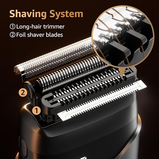 Electric Foil Shavers for Men: Mini Electric Razor for Face - Image 3