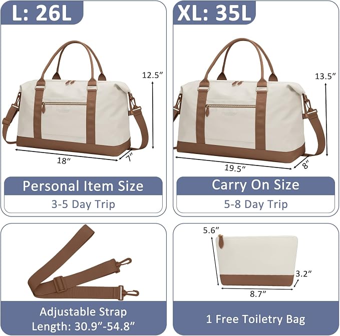 Travel Duffle Bag for Women, Weekender Bags, Hospital Bag for Labor Delivery - Image 2