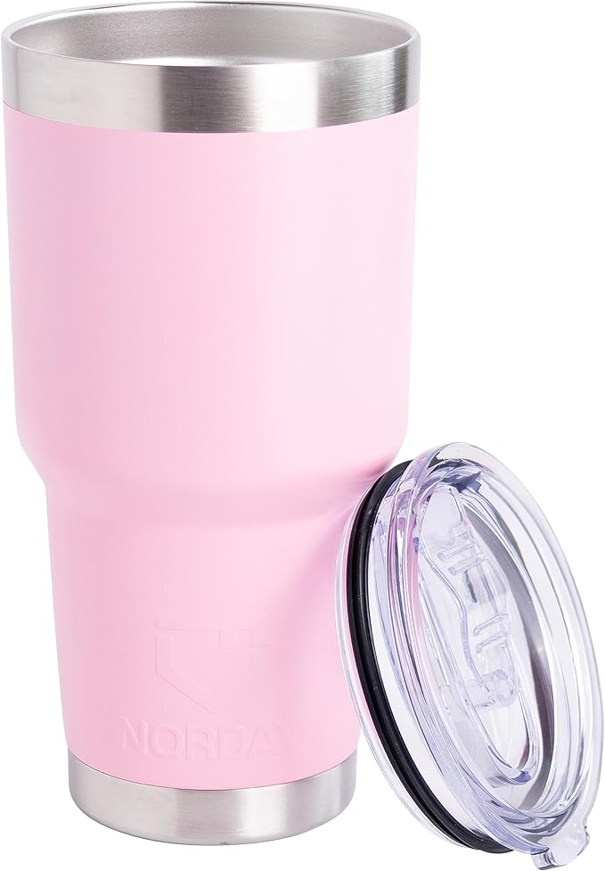 NORDAY | Tumbler with Lid - 30oz - Light Pink Insulated Tumbler - Stainless by Norday