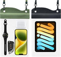 Large Watperproof Pouch 2 Pack, IPX8 Waterproof Cell Phone Case Dry Bag Pouch by YUMQUA