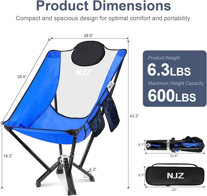High Back Camping Chairs for Adults - Image 2