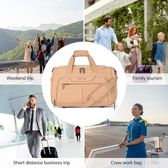 Hanke Foldable Underseat Carry On luggage Bag, Travel Tote Bag - Image 9