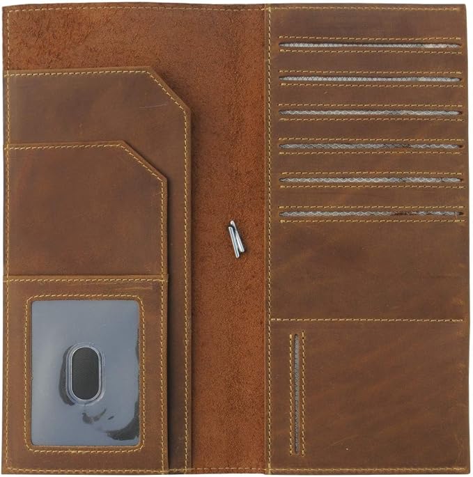 WANDERINGS Genuine Leather Passport Wallet - Image 3