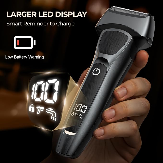 Electric Foil Shavers for Men: Portable Electric Razor for Face- Rechargeable - Image 6