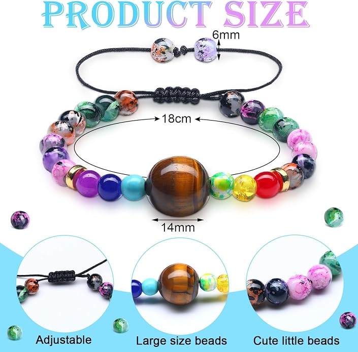 Sureio 6 Pcs Motion Sickness Bands Bracelet Anti Nausea Adjustable Wristband - Image 3