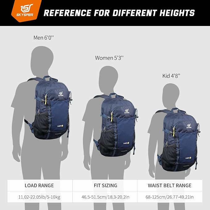 SKYSPER Hiking Daypack 30L Camping Backpack, Day Packs - Image 6