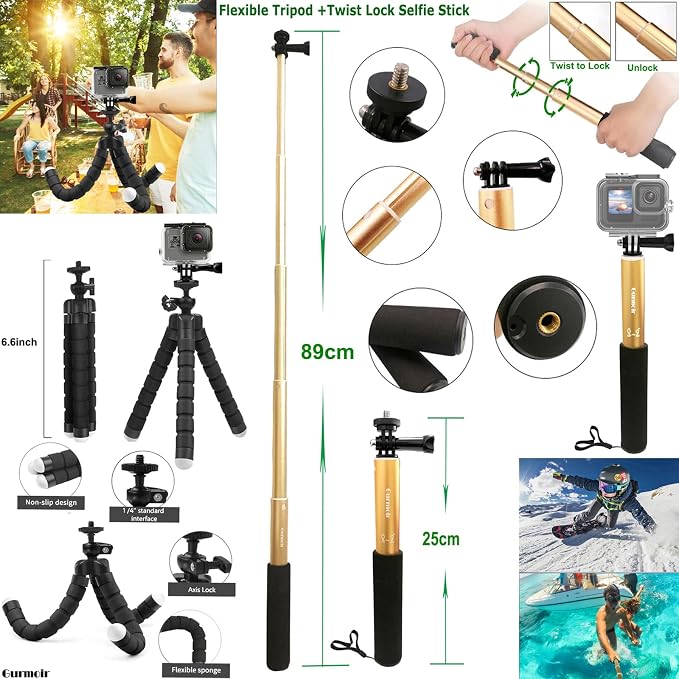 Gurmoir Accessory Kit with Waterproof Case - Image 4