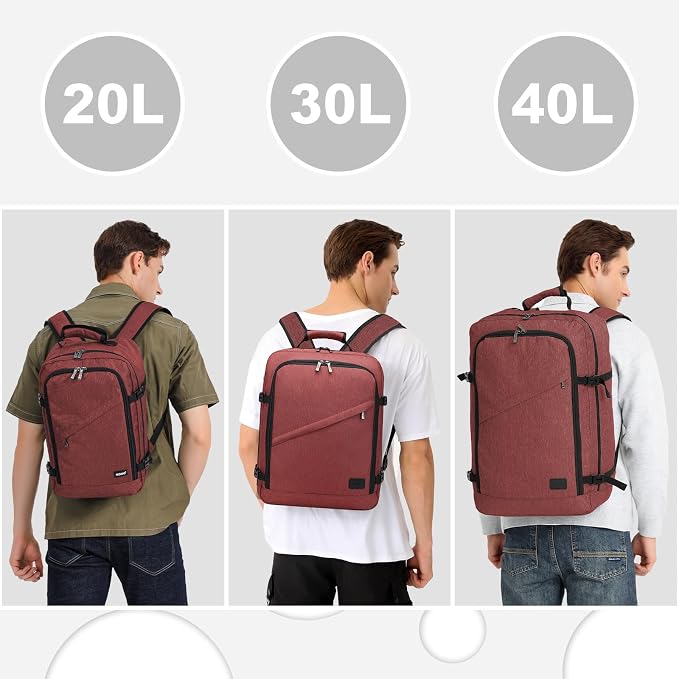Kono Carry on Backpack, Waterproof Lightweight Daypack - Image 4