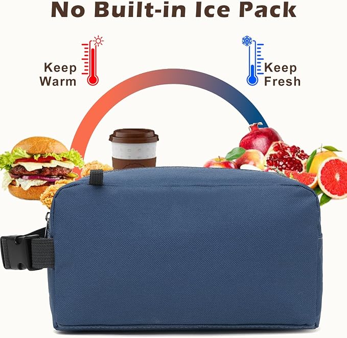 FlowFly Small Insulated Lunch box Portable Soft Bag Mini Cooler Thermal Meal - Image 3