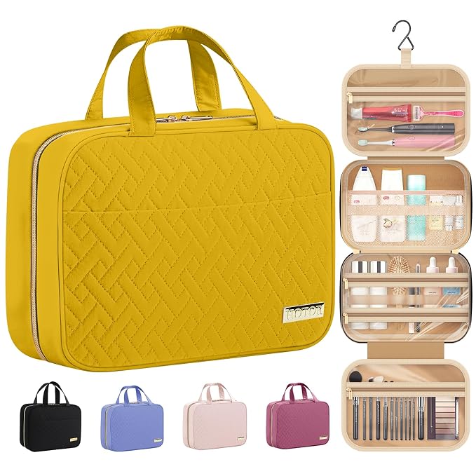 HOTOR Travel Toiletry Bag w/Hanging Hook by HOTOR