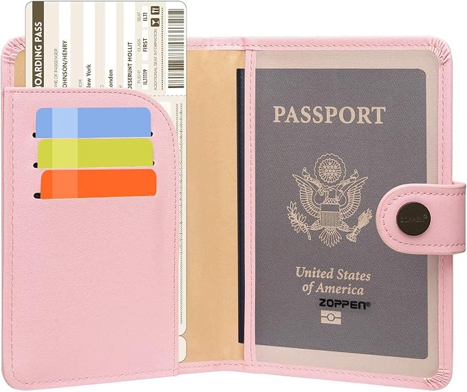 ZOPPEN Passport Holder Women, Passport Cover Travel Wallet Rfid Blocking - Image 2