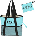 Sandproof Beach Bag with Zipper by NBIAN