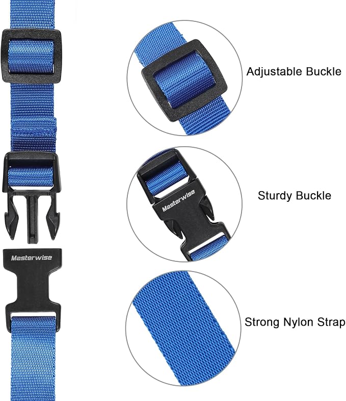 Buckle Straps with Clips, Adjustable Nylon Straps with Buckle, Packing Strap - Image 2
