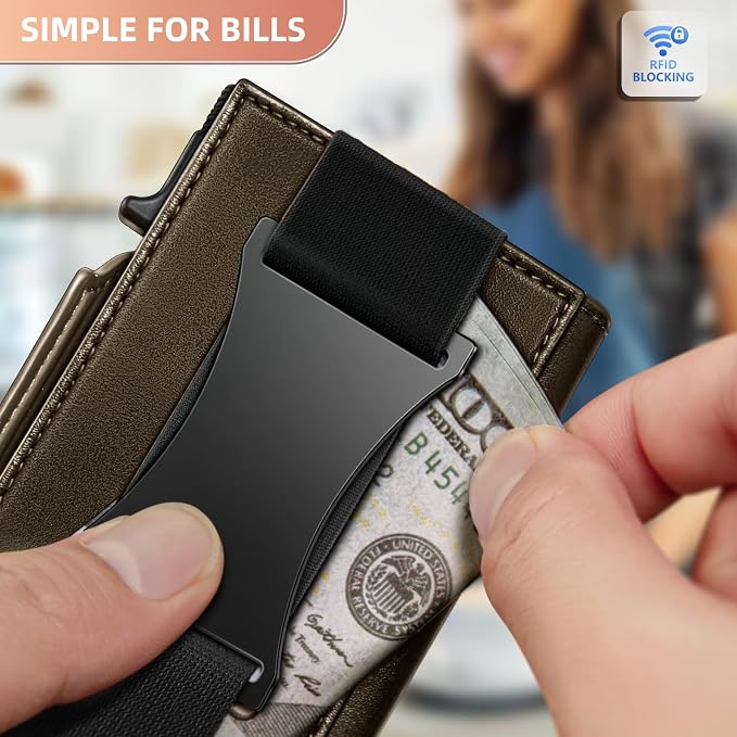 BULLIANT Men Wallet Gift Boxed, Slim Front Pocket Wallet Money Clip Card Holder - Image 6