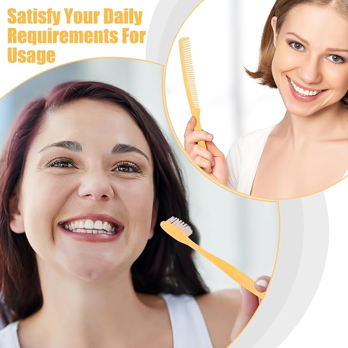 NICEMOVIC 100 Pack Disposable Toothbrushes Bulk - Image 2