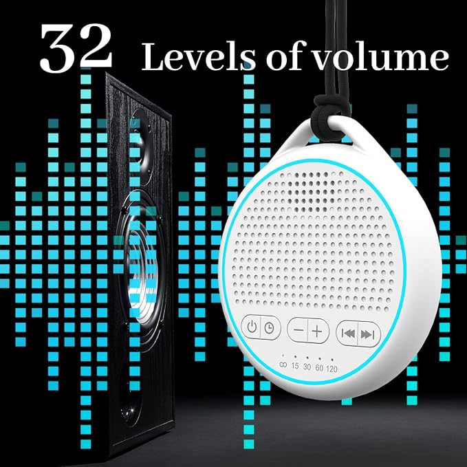 White Noise Sound Machine with 25 Soothing Natural Sounds Rechargeable Battery - Image 5