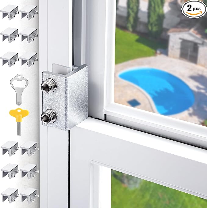 Sliding, Window Locks for Horizontal Sliding Windows, Window Security Lock by CRODOER