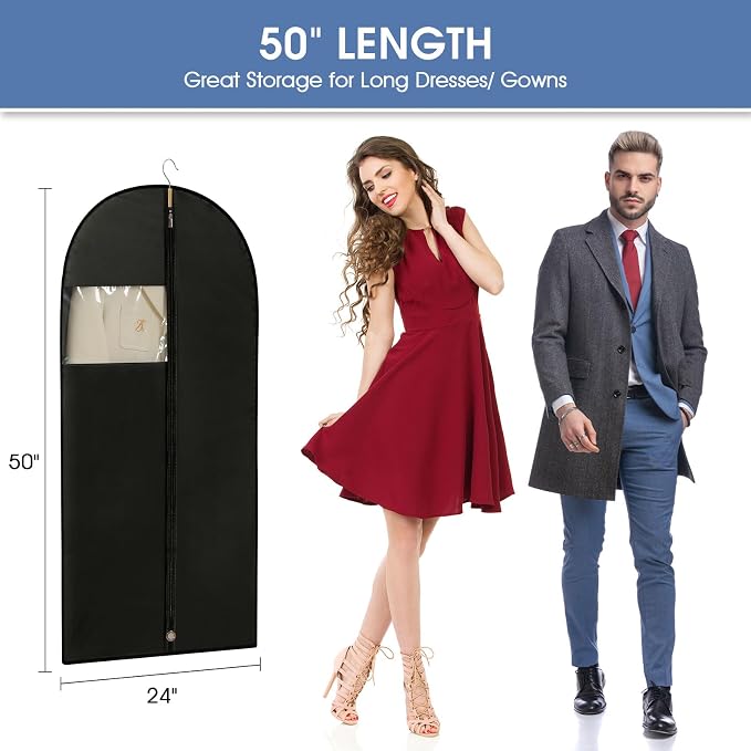 Garment Bags for Hanging Clothes, Jackets（5 Packs） - Image 6