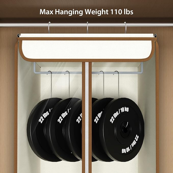 Univivi Garment Bags for Hanging Clothes, Large Clothes Storage Bags Closet - Image 3