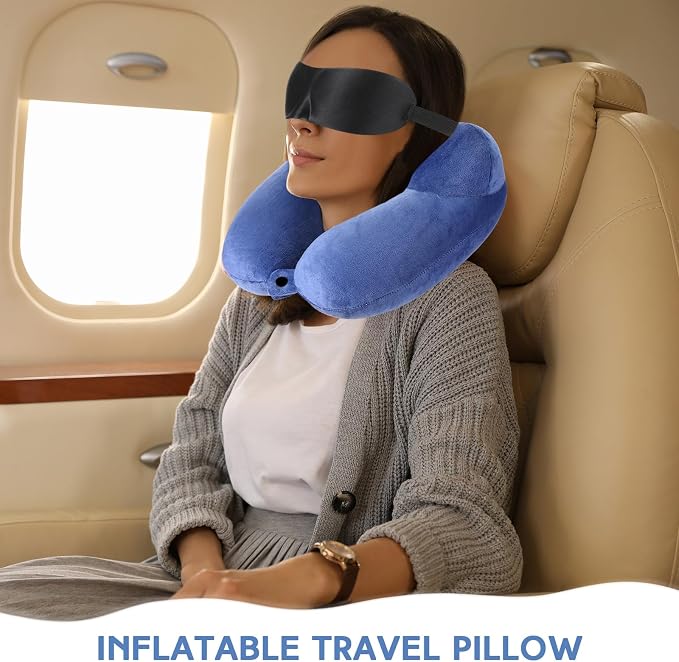 Sintuff 2 Pcs Inflatable Travel Pillow - Image 5