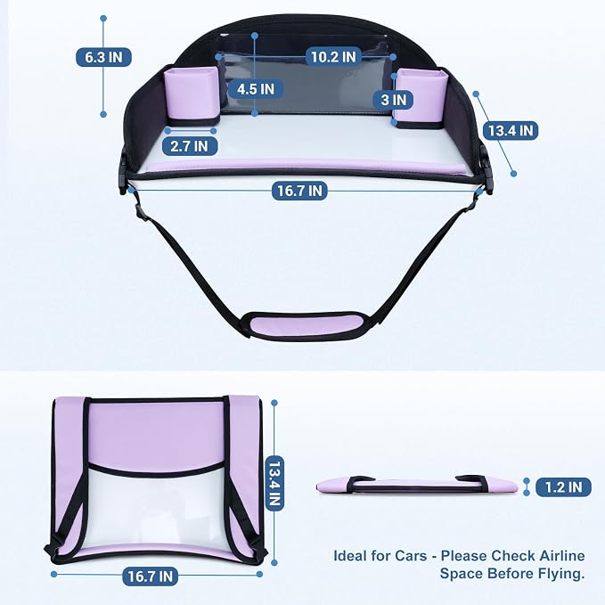 COOLBEBE Kids Travel Tray for Car Seats, Toddler Lap Desk - Image 6
