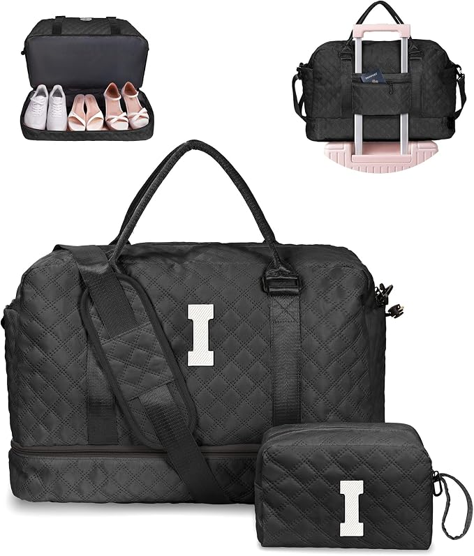 Gifts for Friends-Initial Duffle Bag by Vogewood