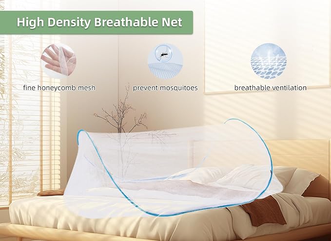 78 * 32 * 22 Inch Large Up Mosquito Tent, Portable Foldable Mosquito Net - Image 6