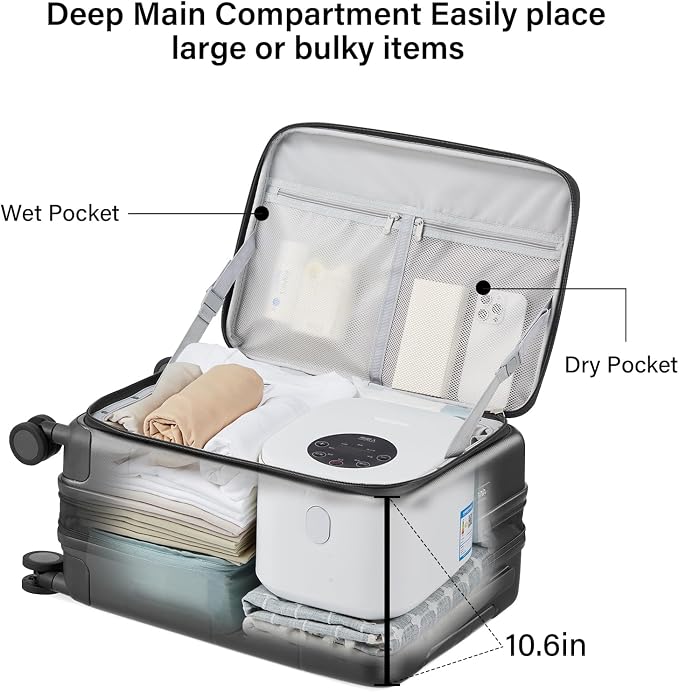 Hanke Hardside Expandable Carry On Luggage, 20 Inch Top Opening Trunk Luggages - Image 5