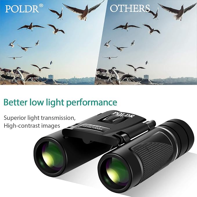 POLDR 8x21 Small Compact Lightweight Binoculars - Image 5