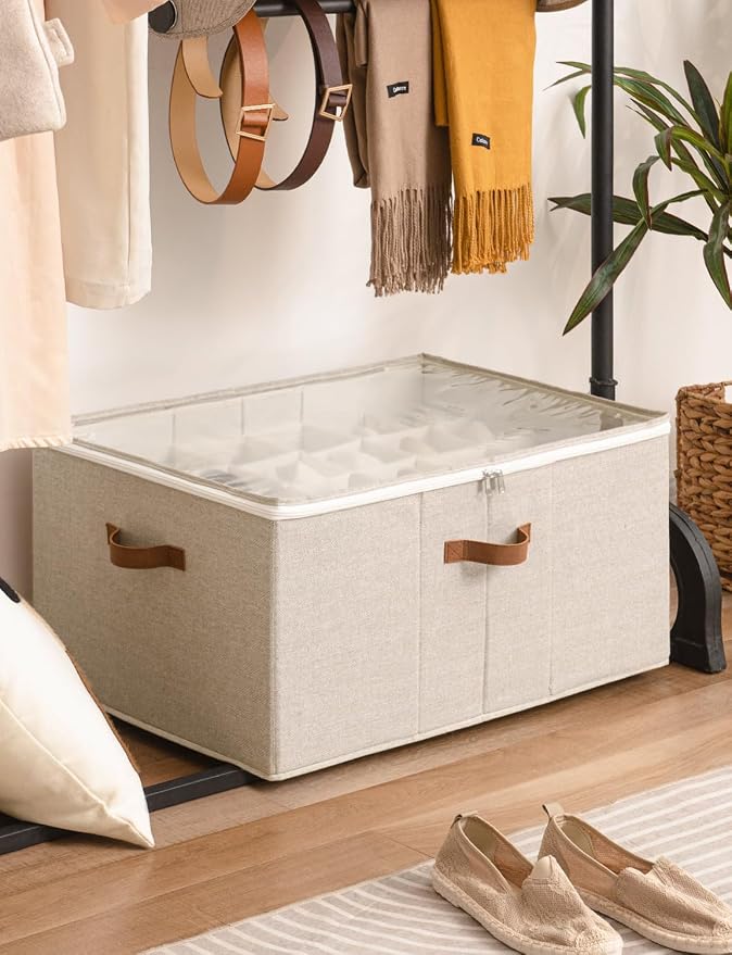 StorageWorks Shoe Organizer for Closet, Fits up to 24 Pairs, Shoe Cubby Storage - Image 6