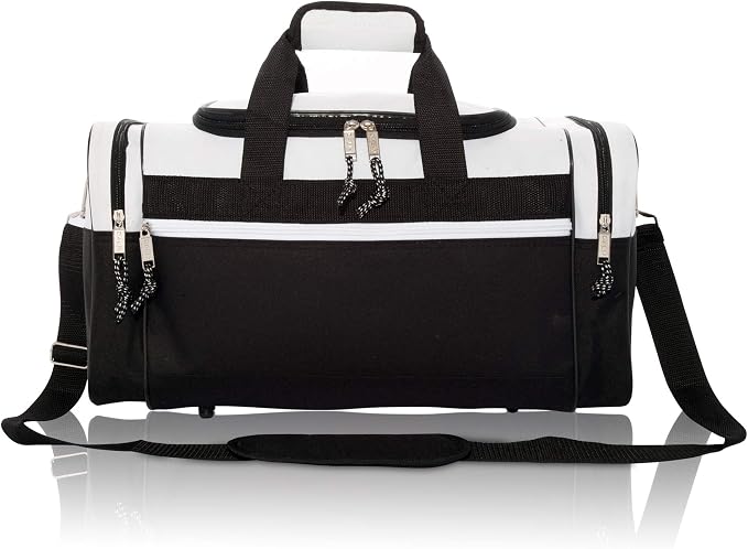 DALIX 17" Blank Duffle Bag Duffel Bag Travel Size Sports Durable Gym Bag - Image 2