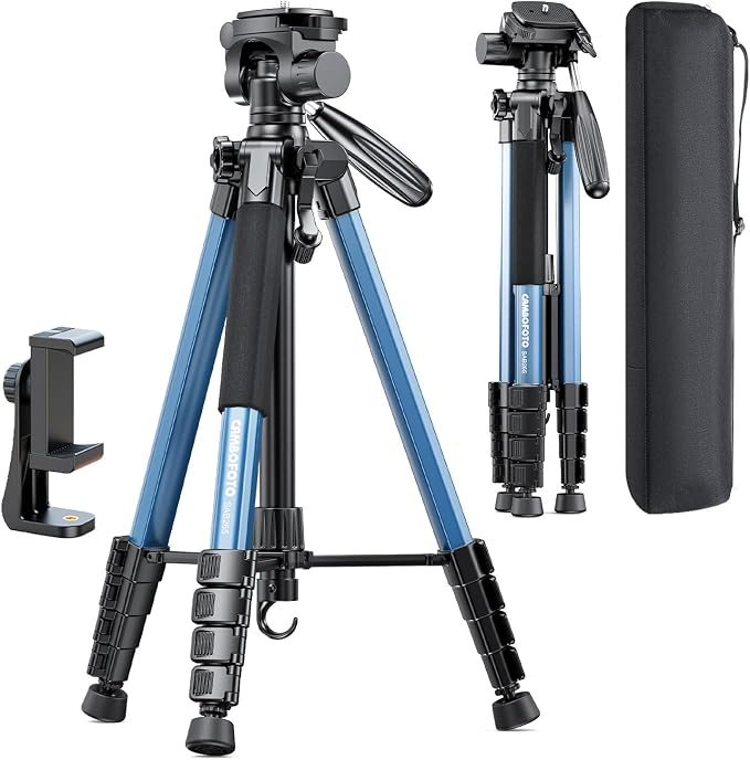 74"-Camera-Tripod, with Holder and Travel Bag by CAMBOFOTO
