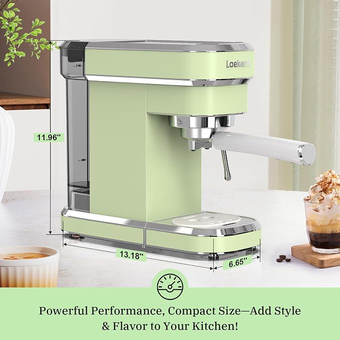Laekerrt Espresso Machine 20 Bar Espresso Maker CMEP01 - Image 2