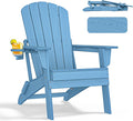 Folding Adirondack Chair with Cup Holder, All-Weather Adirondack Chair by nevilywood