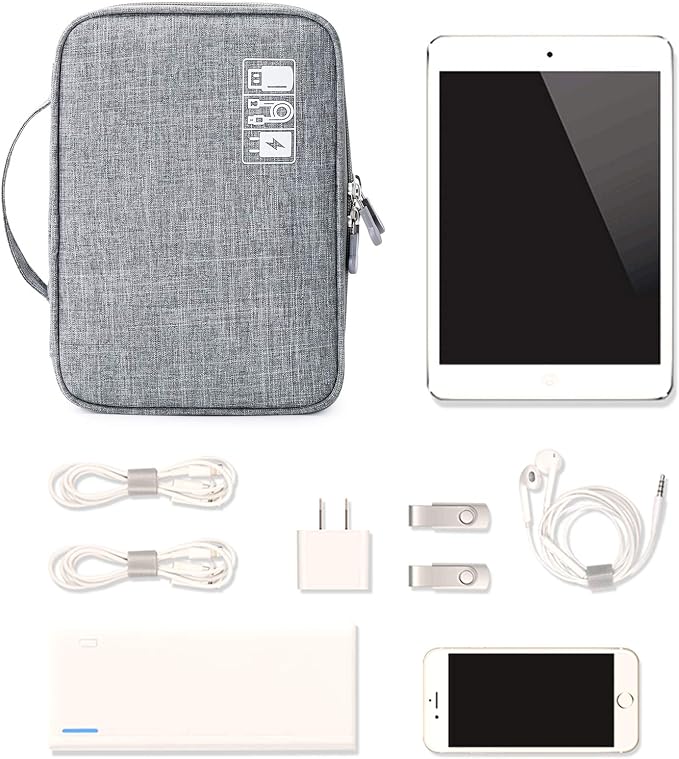 MIRLEWAIY Portable Electronics Accessories Organizer Bag Travel Charger Cable - Image 7