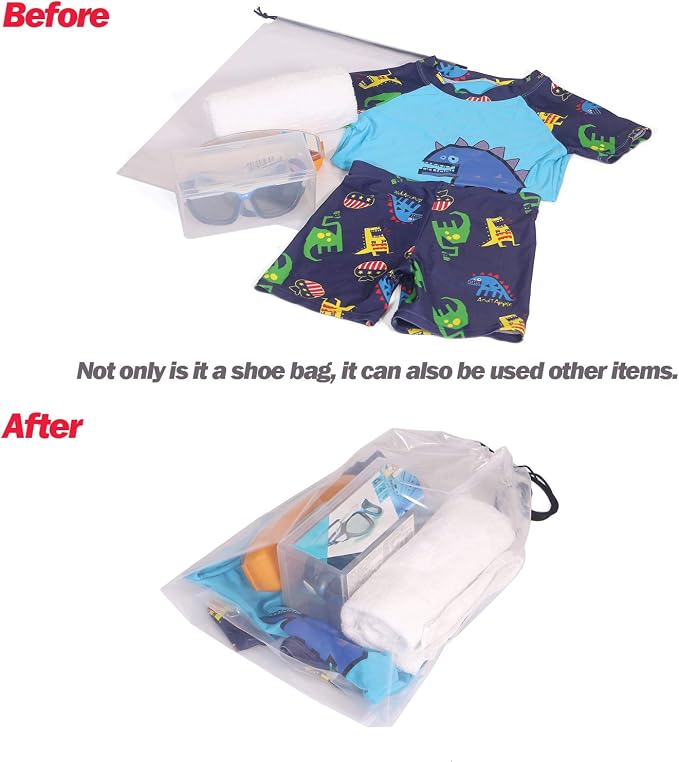 Set of 24 Transparent Shoe Bags - Image 6