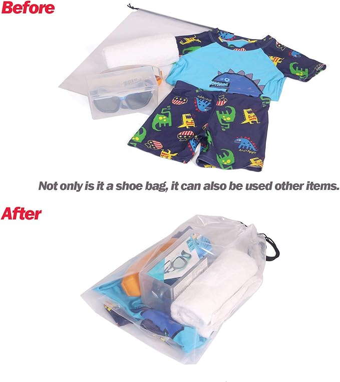 Set of 12 Transparent Shoe Bags - Image 6