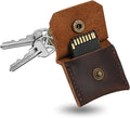 Jack&Chris Genuine Leather SD Card Holder Keychain, Anti-Shock Anti-Dust SD by JackChris