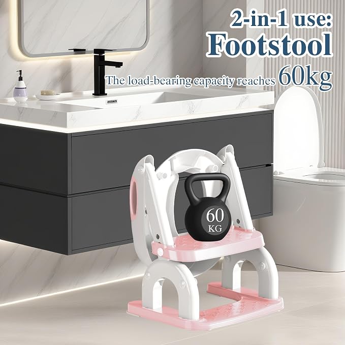 Potty Training Seat for Toddlers, Adjustable Height 2-in-1 Potty Training - Image 5