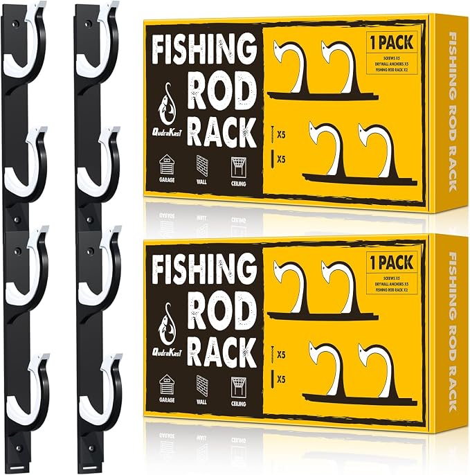 QudraKast Horizontal Fishing Rod Holder by QudraKast