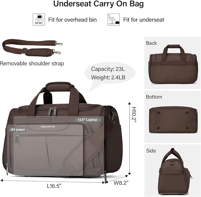 Hanke Underseat Carry On luggage Bags - Image 2