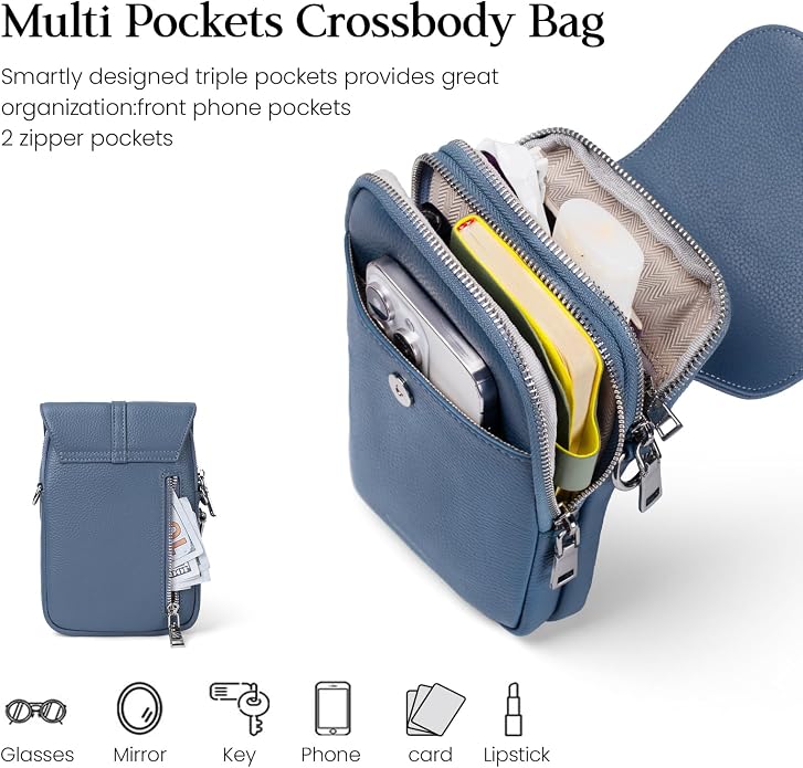 befen Genuine Leather Small Crossbody Bags - Image 4