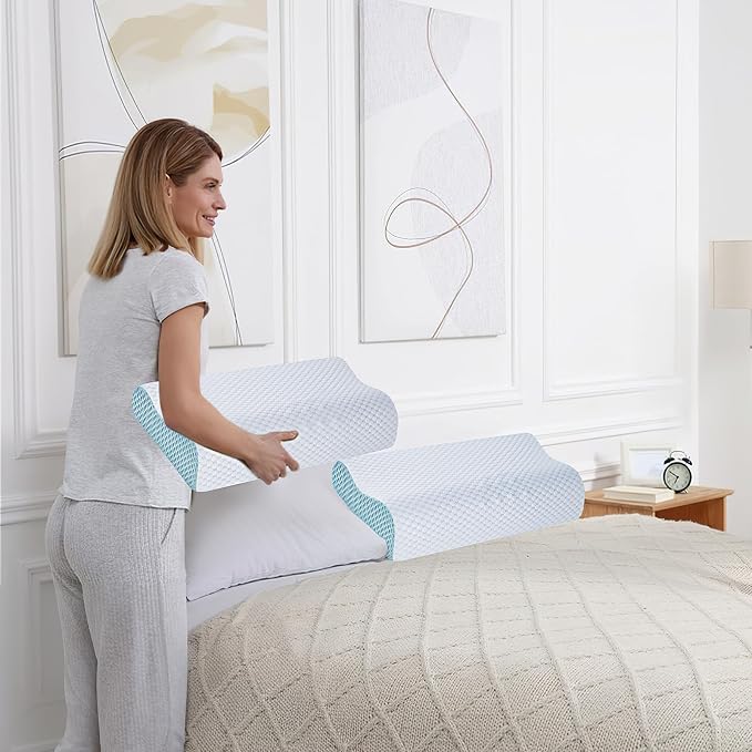 Neck Pillow Memory Bed Foam Pillows - Image 7