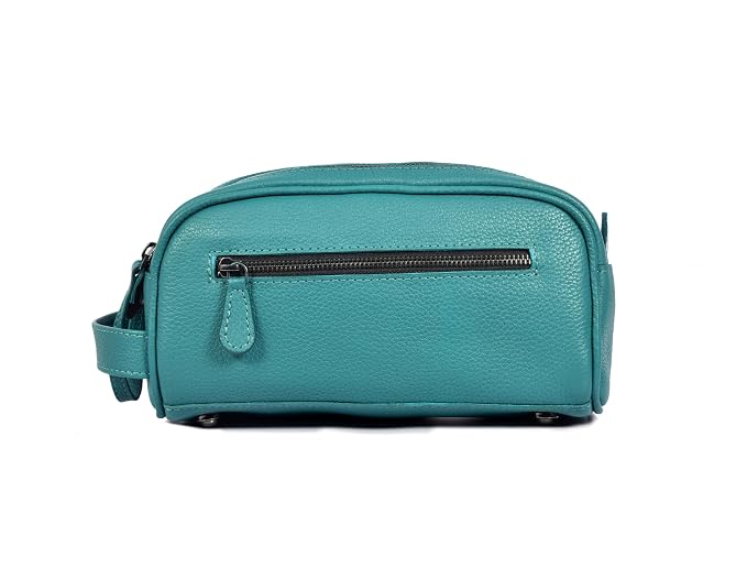 10" Premium Leather Toiletry Travel Pouch - Image 3