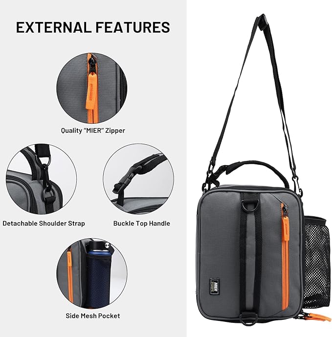 MIER Expandable Lunch Bag Insulated Lunch Box - Image 6