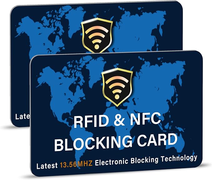 SaiTech IT 2 Pack RFID Blocking Card NFC Contactless Debit/Credit Card ATM by SaiTechIT