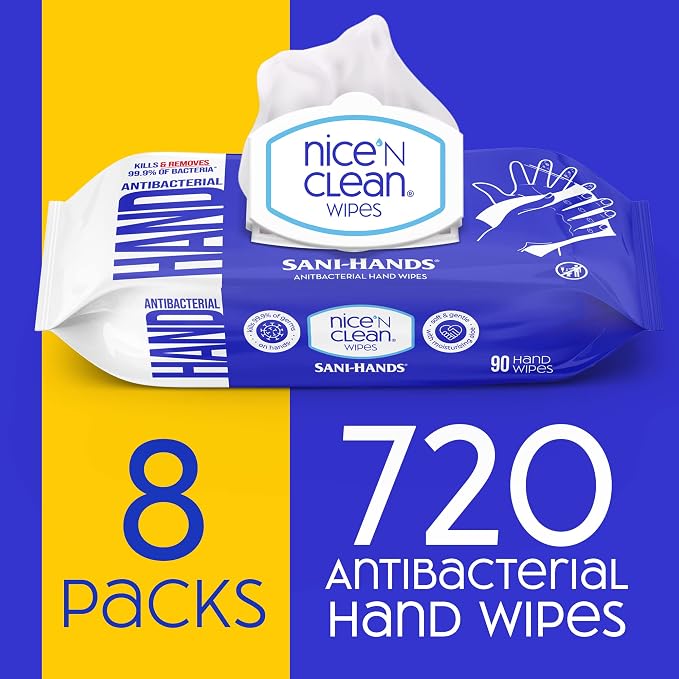 Nice 'N CLEAN Sensitive Skin Wet Hand Wipes 90ct | Infused - Image 3