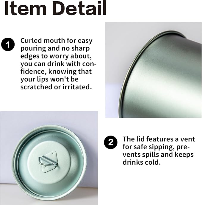 Titanium Camping Pot Mug 15oz - Image 3